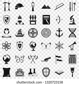 Ancient thing icons set. Simple style of 36 ancient thing vector icons for web for any design