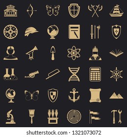 Ancient thing icons set. Simple style of 36 ancient thing vector icons for web for any design