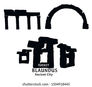 Ancient town of Blaundus near Usak in Turkey