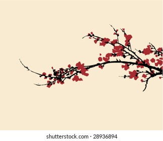 Ancient Traditional Artistic plum blossom Pattern 5