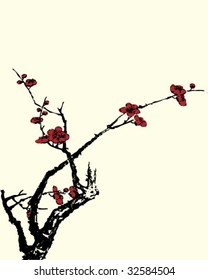 Ancient Traditional Artistic plum blossom Pattern