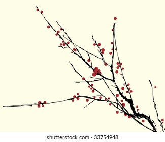 Ancient Traditional Artistic plum blossom Pattern