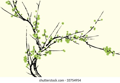 Ancient Traditional Artistic plum blossom Pattern