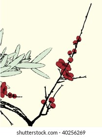 Ancient Traditional Artistic plum blossom Pattern