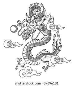 Ancient Traditional Asian Dragon