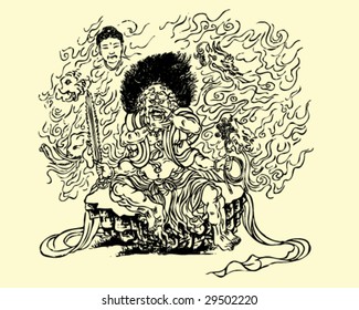 Ancient Traditional Chinese Character Pattern