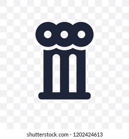 Ancient transparent icon. Ancient symbol design from Museum collection. Simple element vector illustration on transparent background.