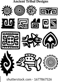 Ancient Tribal Designs fvector inspiraation 