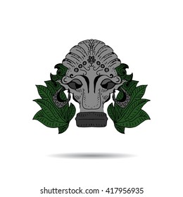 Ancient Tribal Mask  illustration