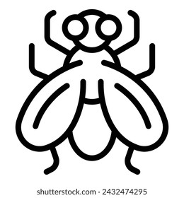 Ancient tsetse icon outline vector. Drosophila insect. Bee buzz tik