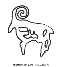 Ancient Turkic petroglyphs