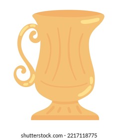 ancient vase flat icon isolated