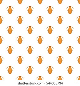 Ancient vase pattern. Cartoon illustration of ancient vase vector pattern for web
