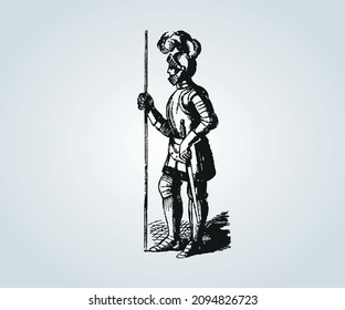 ancient war abstract character for illustration