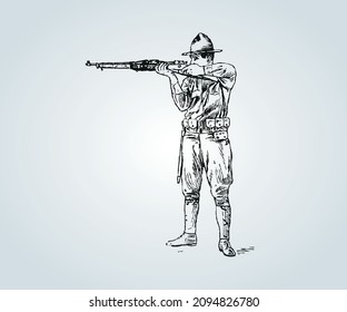 ancient war abstract character for illustration