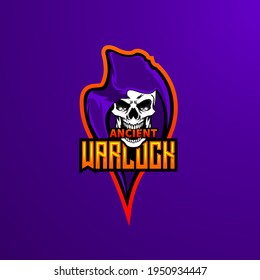 Ancient Warlock Esport Logo, cool design for personal or teammates.