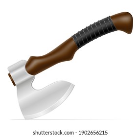 ancient warrior battle ax vector illustration isolated on white background