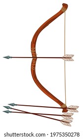 Ancient weapon, shooting with arrows from bow, old historical device or appliance, archery sports or hobby. Hunting and battles, aiming and targeting with accuracy and precision. Vector in flat style