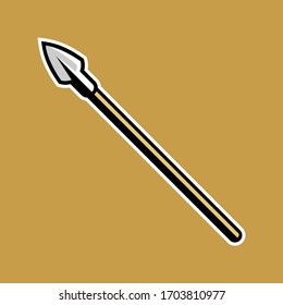 ancient weapon spears vector illustration