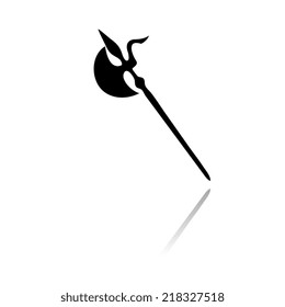 Ancient Weapon Tool Equipment. icon with shadow