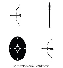 Ancient Weapons Icon Set Stock Vector (Royalty Free) 721350901 ...