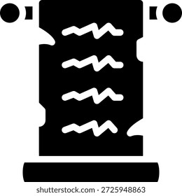 Antigo, intemperizado, rolar , manuscrito, ícone