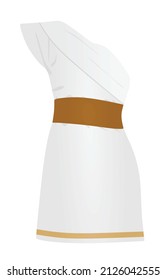 Ancient white clothing. vector illustration