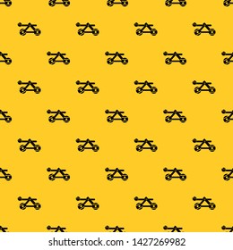 Ancient wooden catapult pattern seamless vector repeat geometric yellow for any design