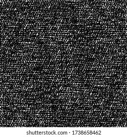 Ancient wool fabric. Rustic blanket texture. Graphics in black and white.