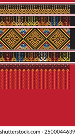 Ancient woven fabric patterns from Chiang Mai, Northern Region, Thailand, Discontinuous Supplementary Weft