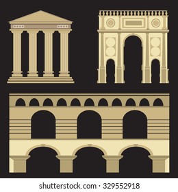 ancient,antique city, vector, illustration