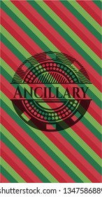 Ancillary christmas emblem.