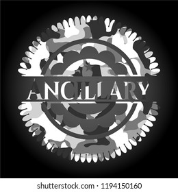 Ancillary on grey camouflaged pattern
