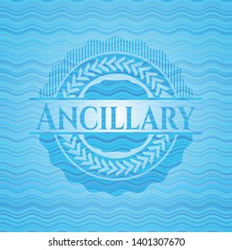 Ancillary water concept style badge. Vector Illustration. Detailed.