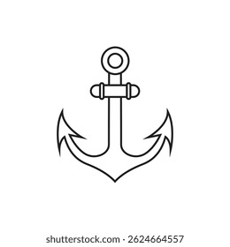 Ancor icon isolated on white background