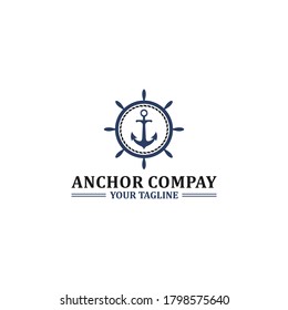 Ancor Logo Design Vector White Background Stock Vector (Royalty Free ...