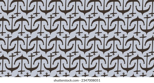 Ancor seamless pattern. Vector background illustration.