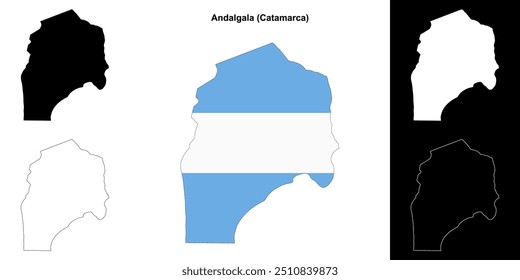 Conjunto de mapas do departamento de Andalgala (Catamarca)