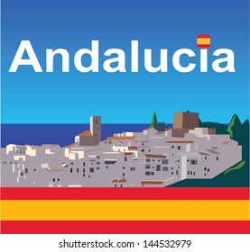 andalucia with flag