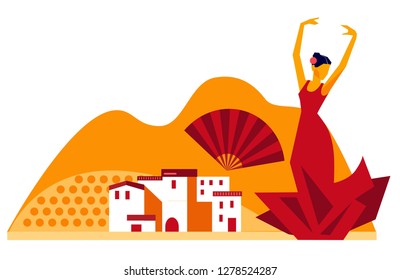 Andalucia vector illustration