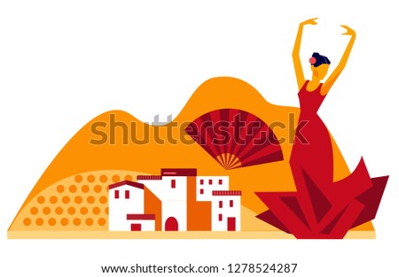 Andalucia vector illustration