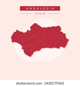 andalusia administrative map,Andalusia map outline Spain country region
