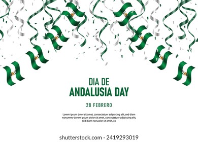 Andalusia Day background. Civic Historical. Vector illustration.