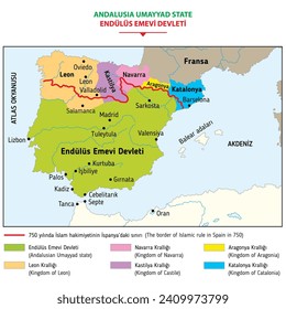 Andalusia Umayyad State (History Map)