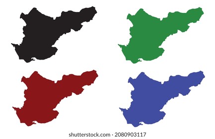  andana city map multi color vector