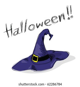 and-drawn halloween theme message - 6 of series.