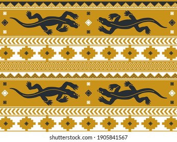 Andean style ethnic pattern material
