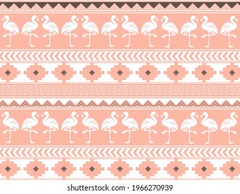 Andean style ethnic pattern material