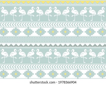 Andean style ethnic pattern material