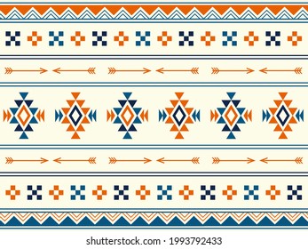 Andean style geometric pattern material